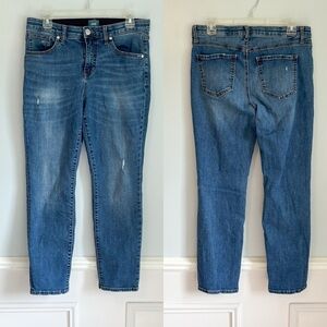 JAG Carter Relaxed Mid Rise Girlfriend Jeans Size 10 Elastic Waist